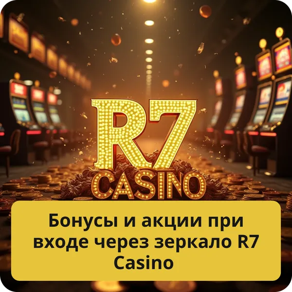 Бонусы и акции при входе через зеркало R7 Casino